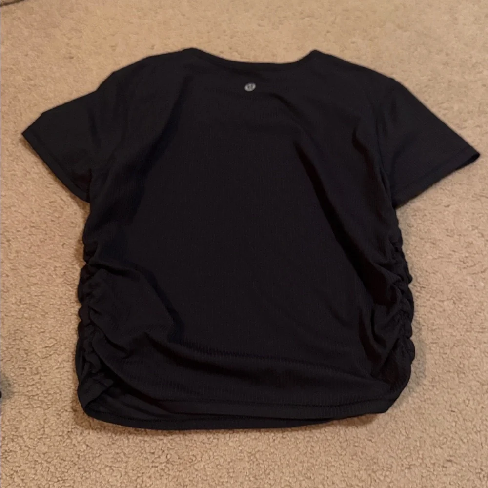 Lululemon All It Takes Ribbed Nulu T-Shirt Black - Picture 5 of 5